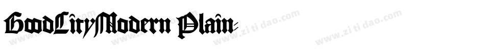 GoodCityModern Plain字体转换